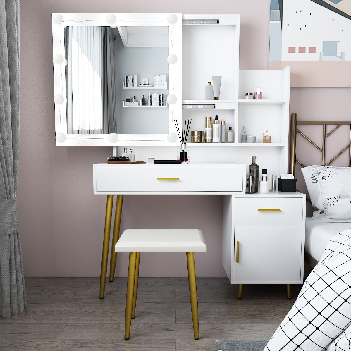 White Dresser Night Table