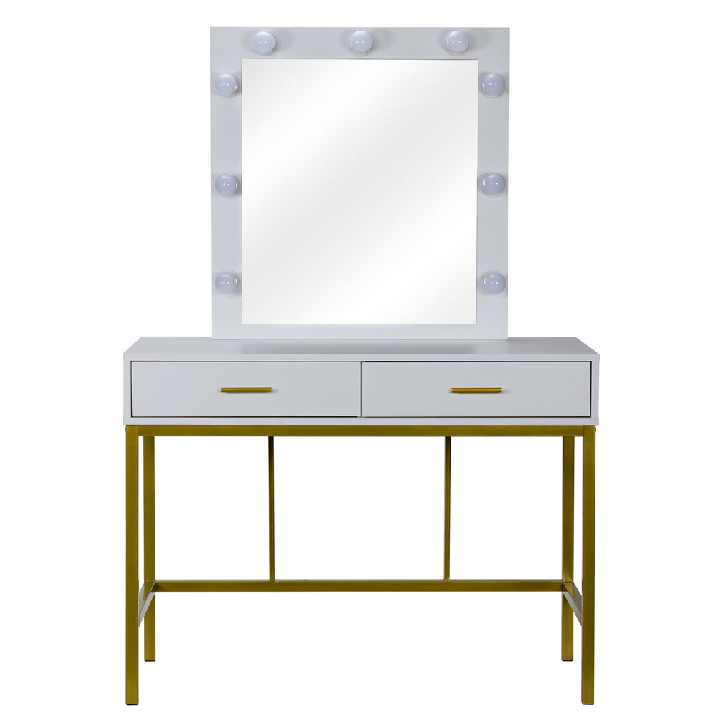White Dressing Table with Mirror
