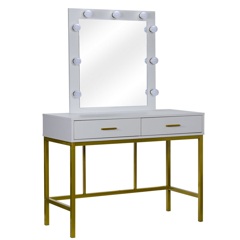 White Dressing Table with Mirror