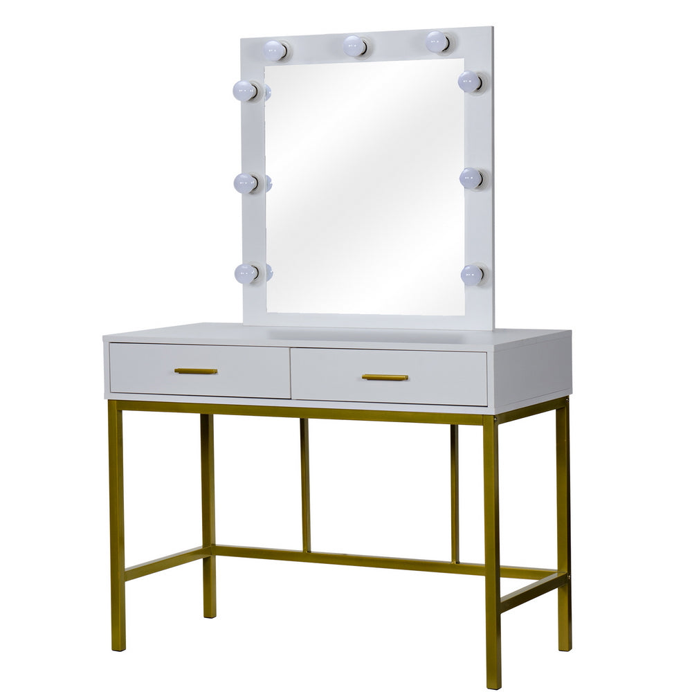 White Dressing Table with Mirror