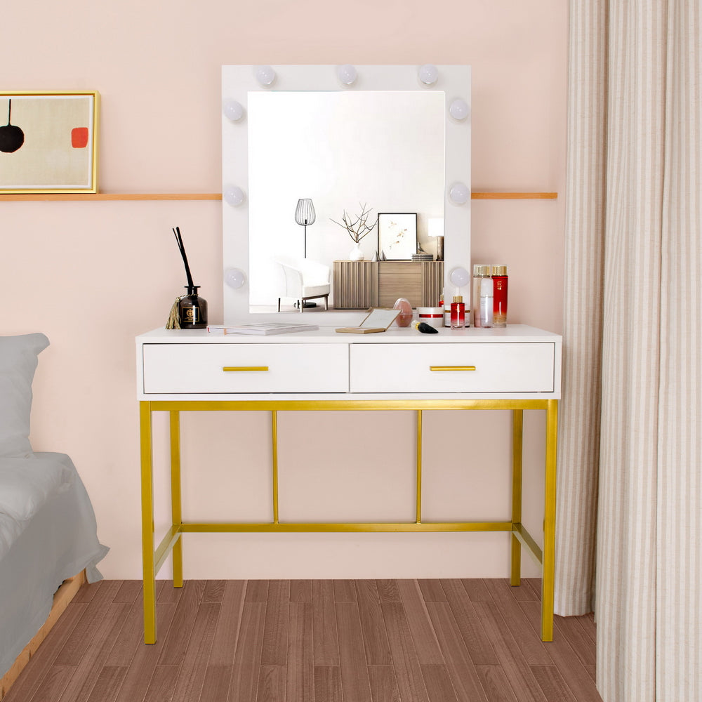 White Dressing Table with Mirror