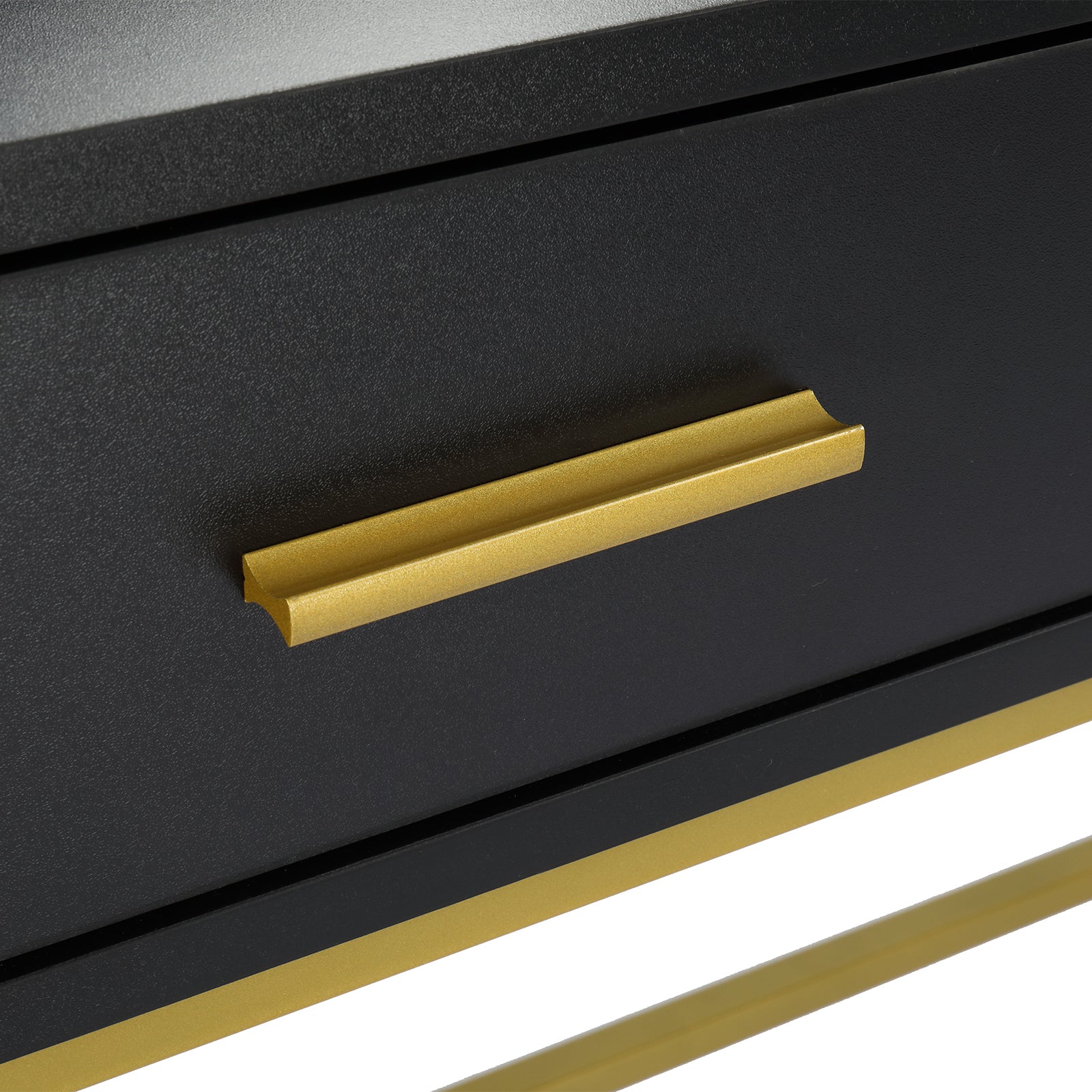 2 Drawers & Cushioned Stool Makeup Table with Drawers