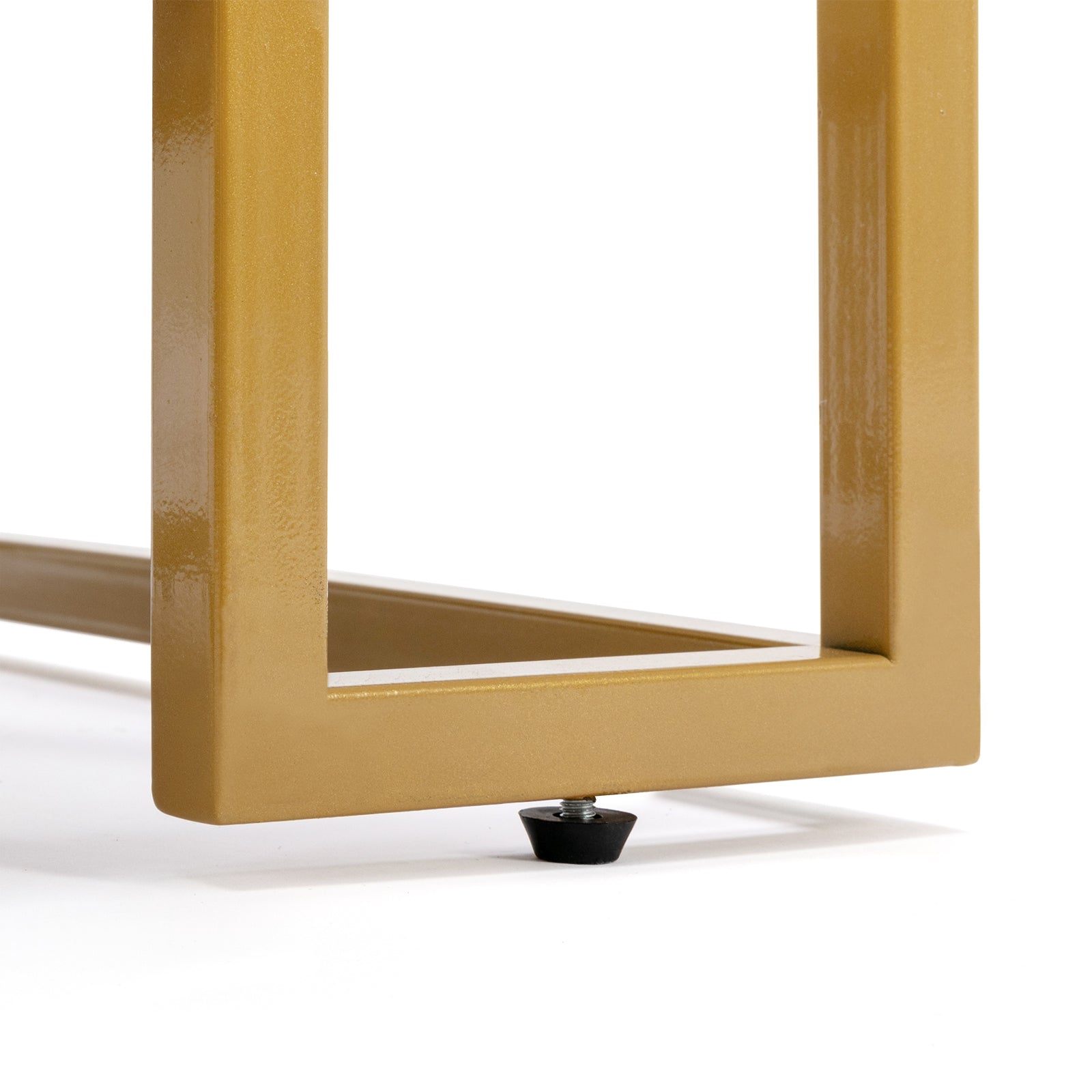 Modern Metal Glass Coffee Table Side End Table Shelf Living RoomOffice Furniture