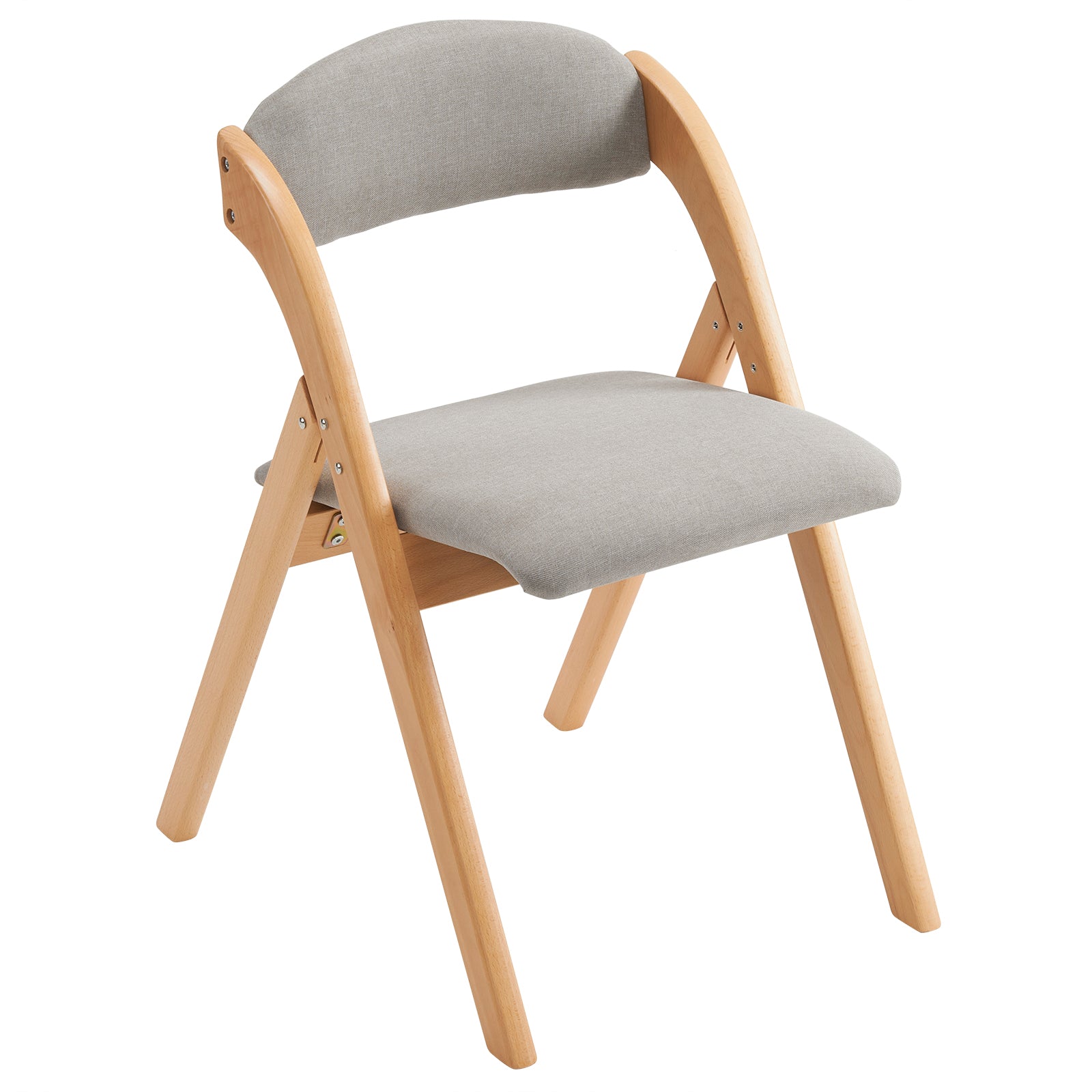 2 Pack Wooden Folding Chairs with Padded Seat and Back