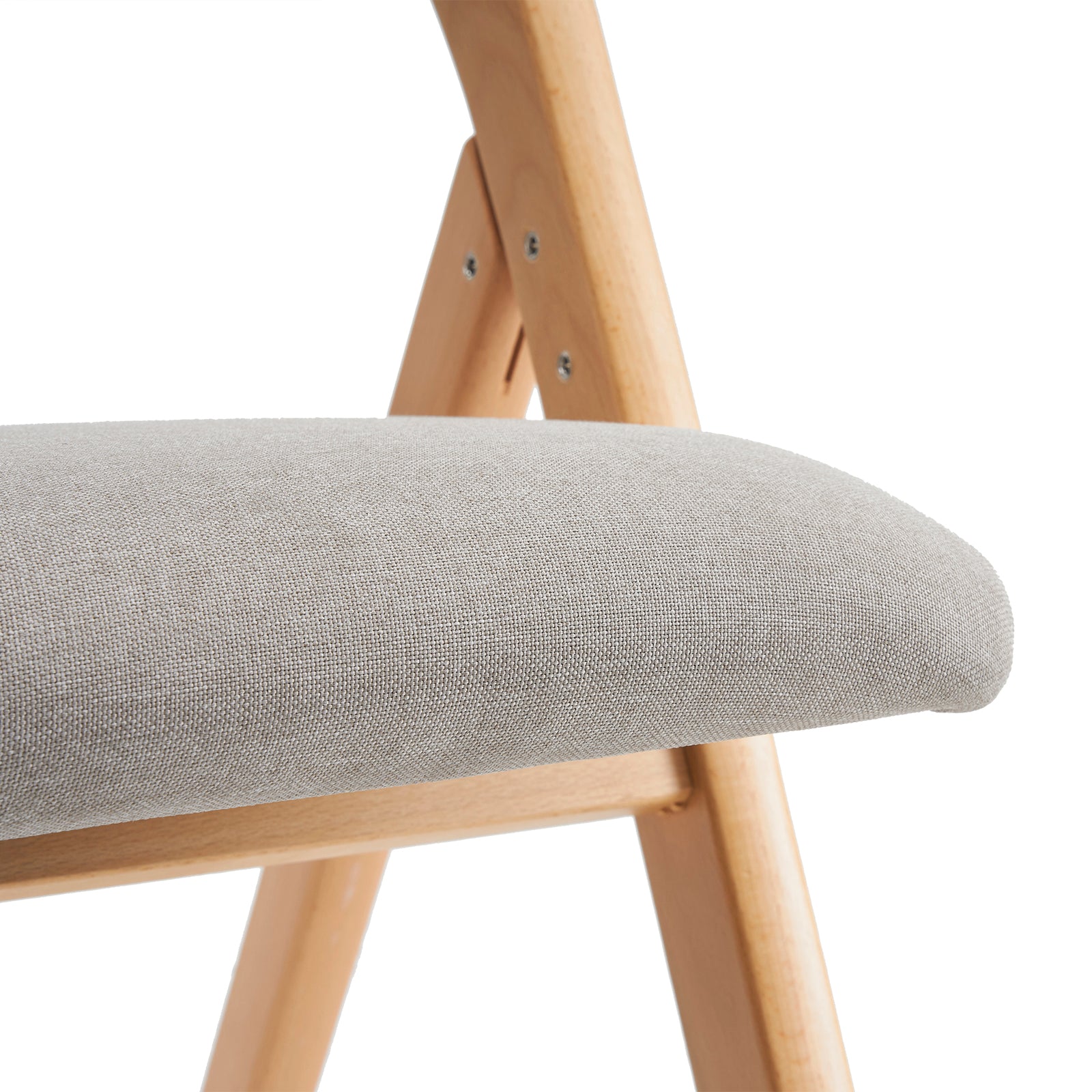 2 Pack Wooden Folding Chairs with Padded Seat and Back