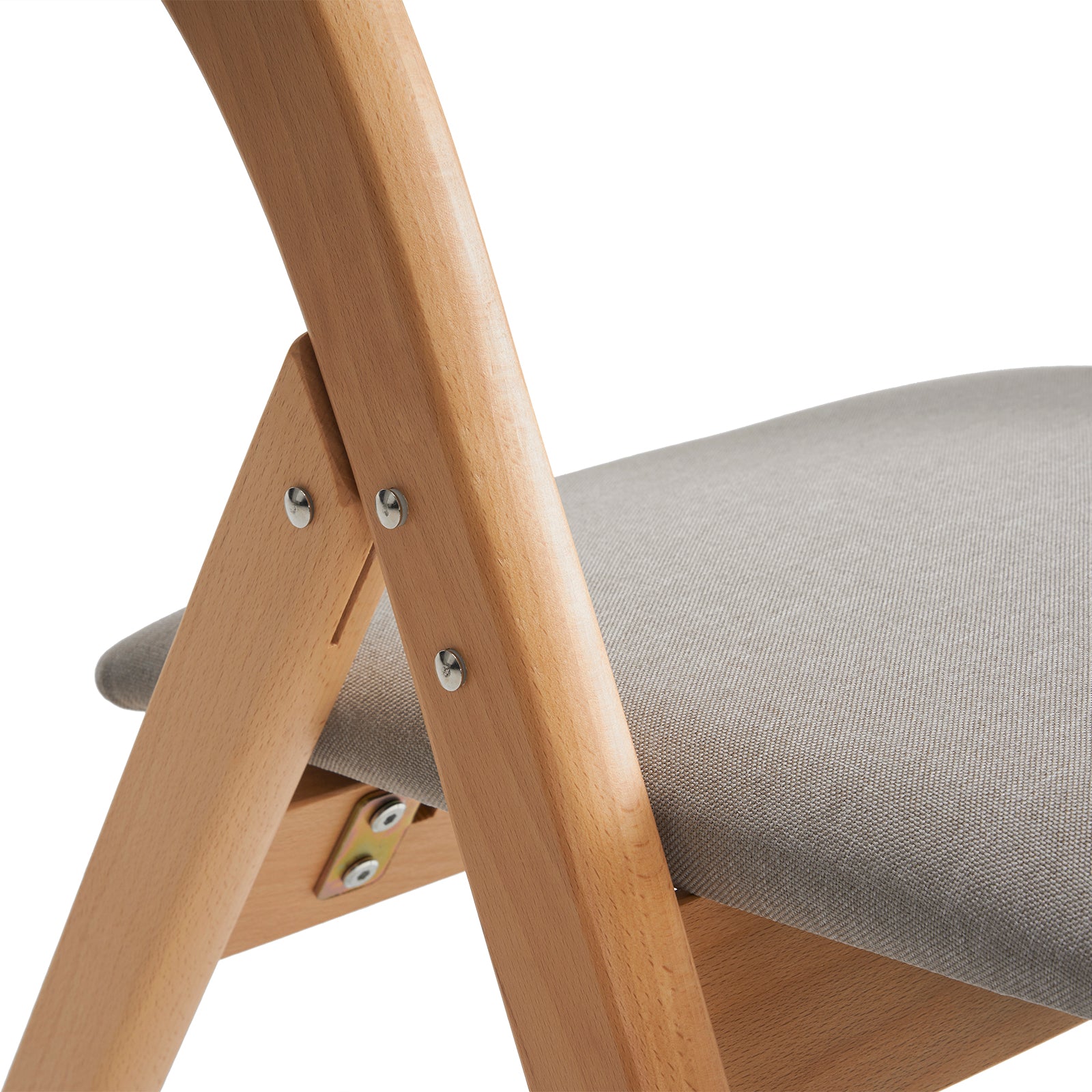 2 Pack Wooden Folding Chairs with Padded Seat and Back