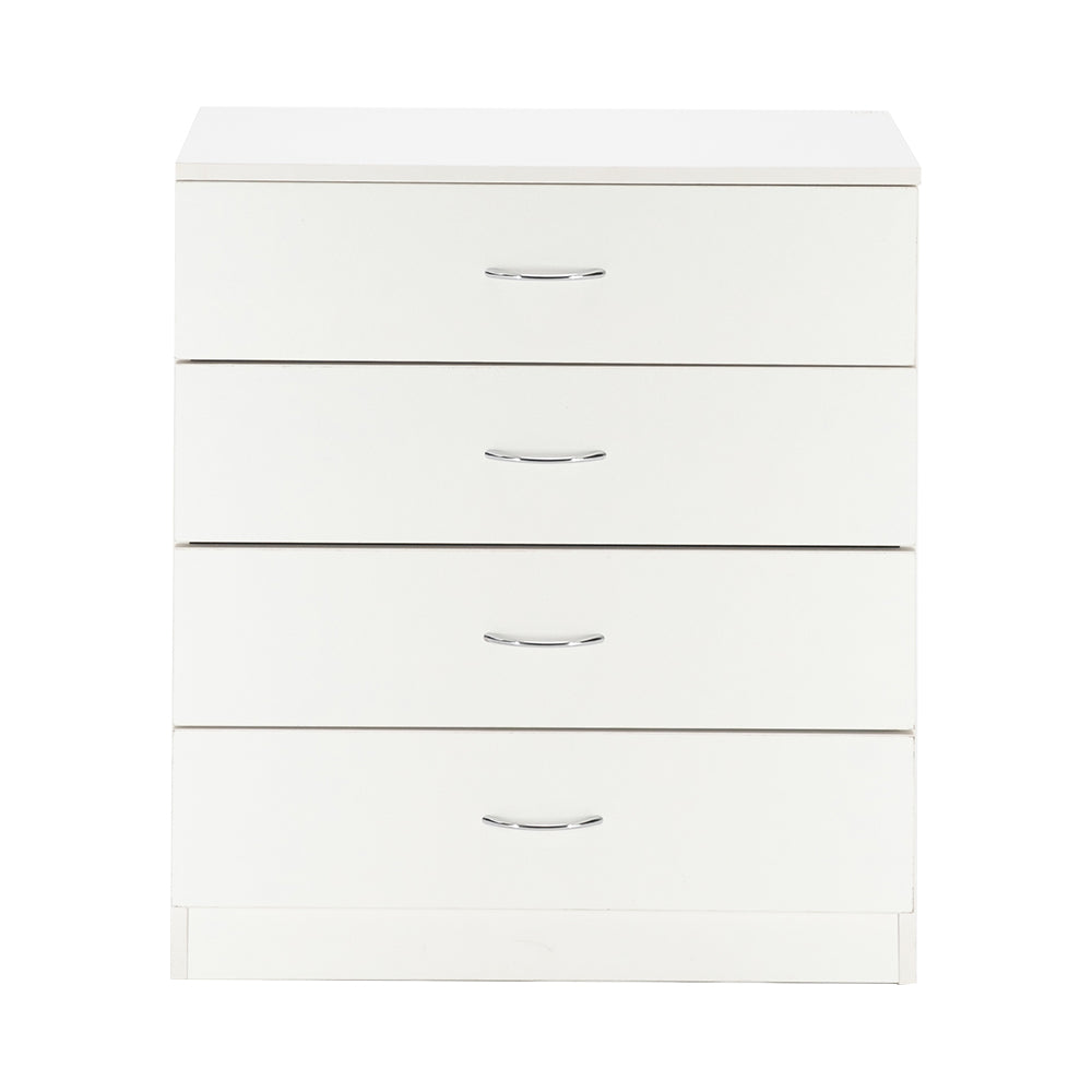 Modern Simple 4-Drawer Dresser White