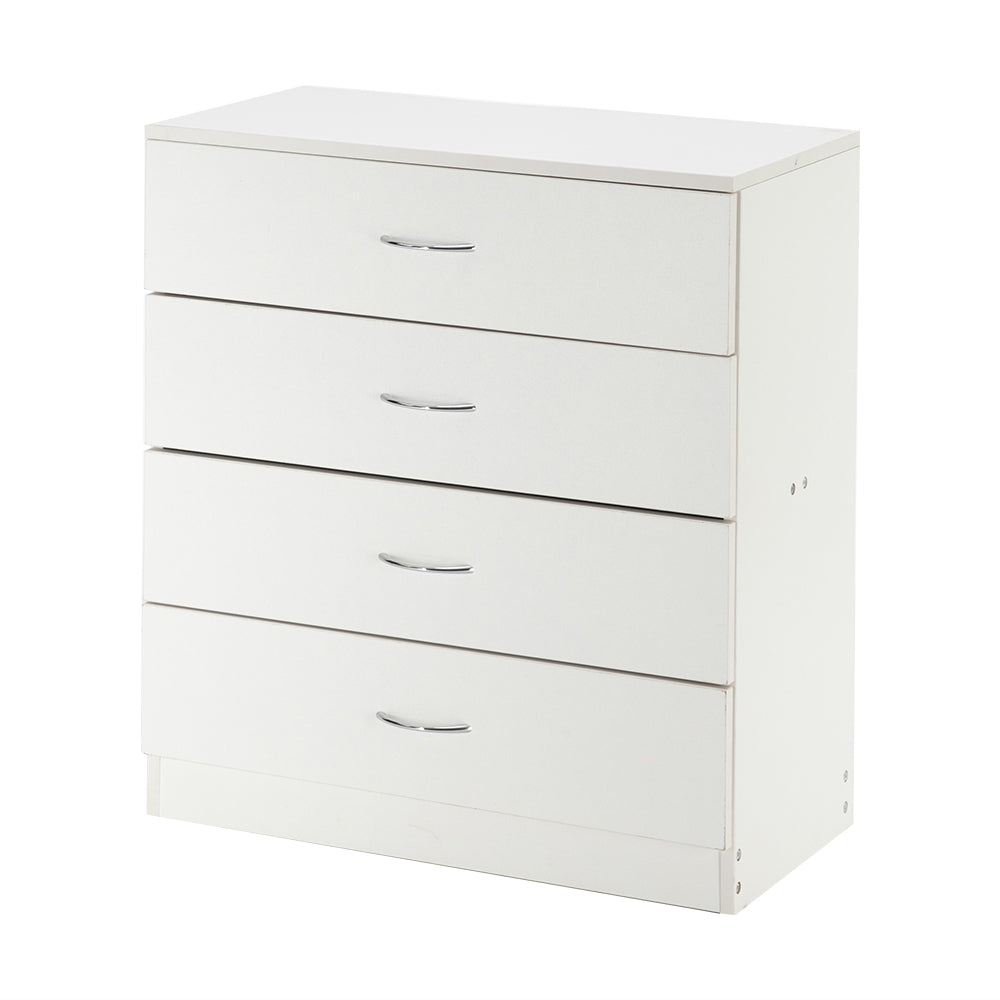 Modern Simple 4-Drawer Dresser White