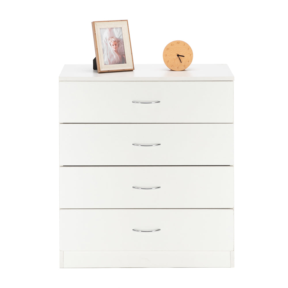 Modern Simple 4-Drawer Dresser White