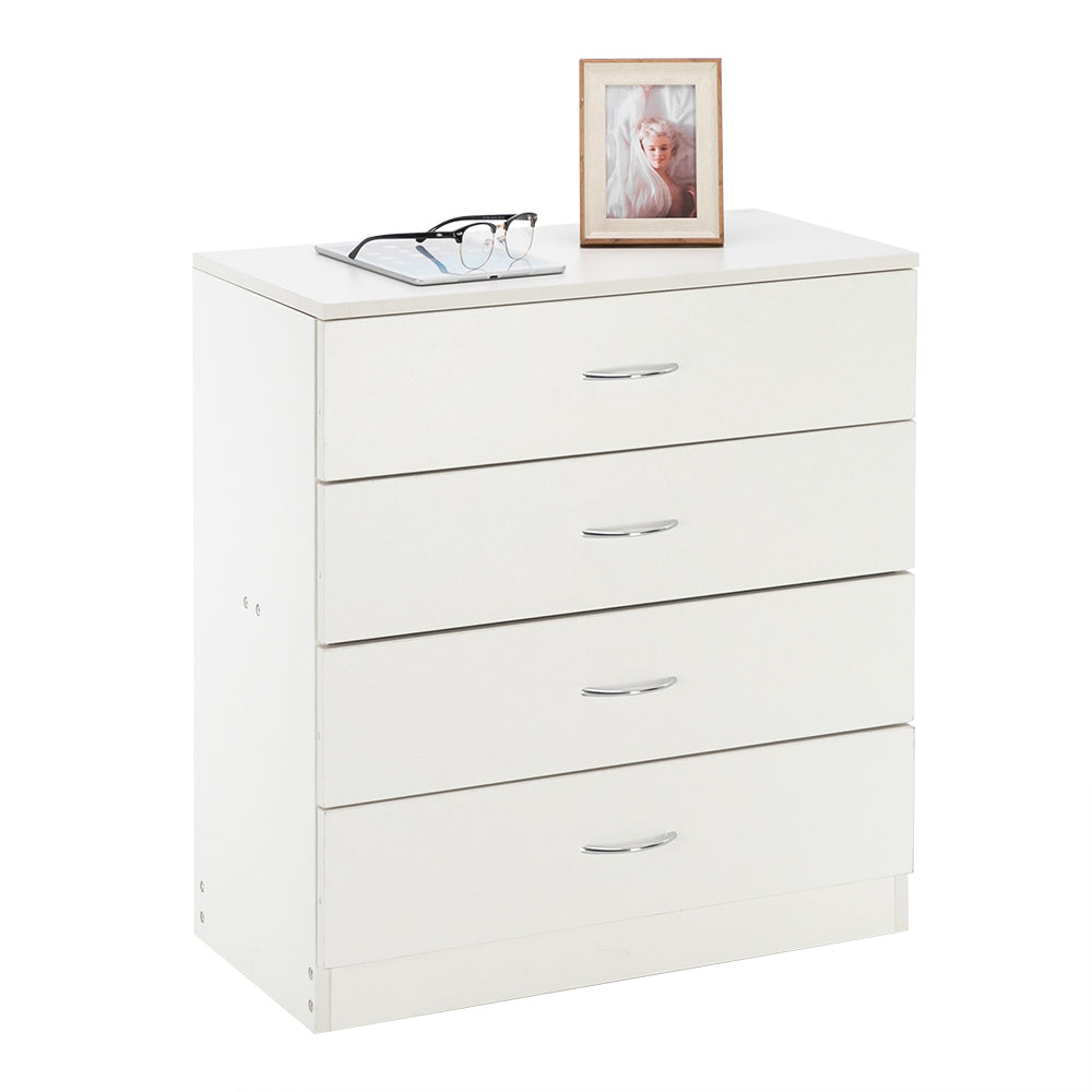 Modern Simple 4-Drawer Dresser White