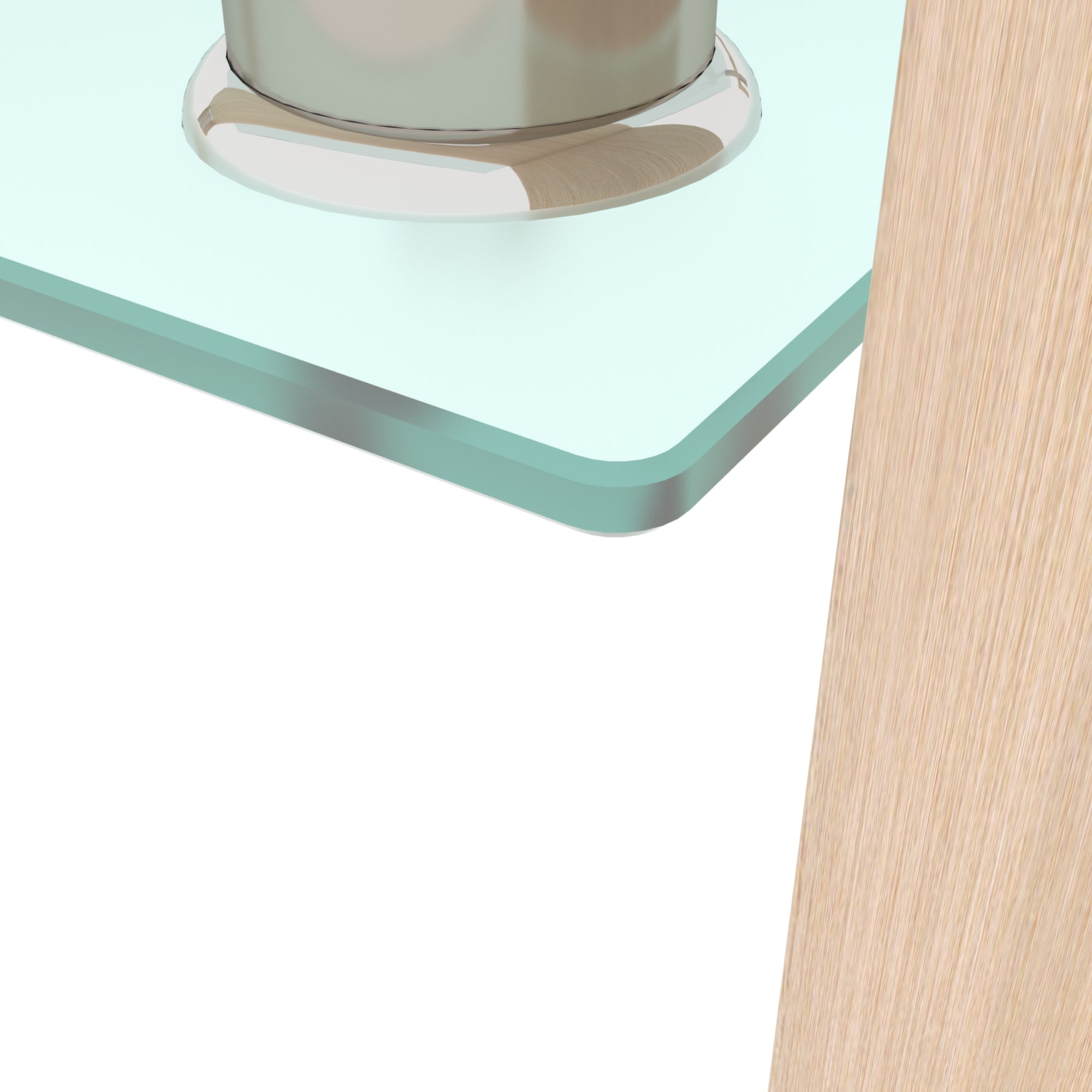 Rectangle  Glass Coffee Table, Clear Coffee Table Modern Side Center Tables for Living Room Living Room Furniture