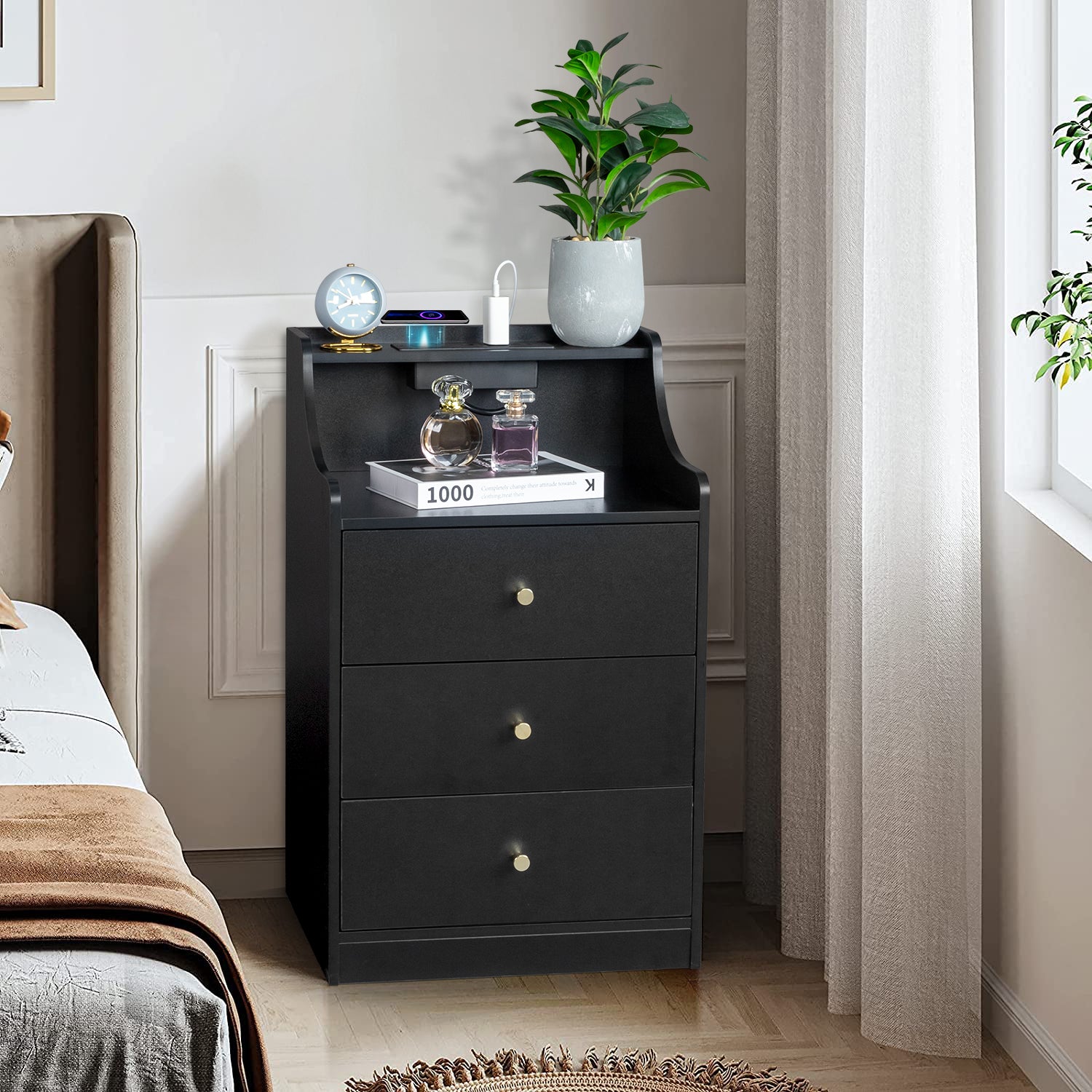 Black Bedside Tables