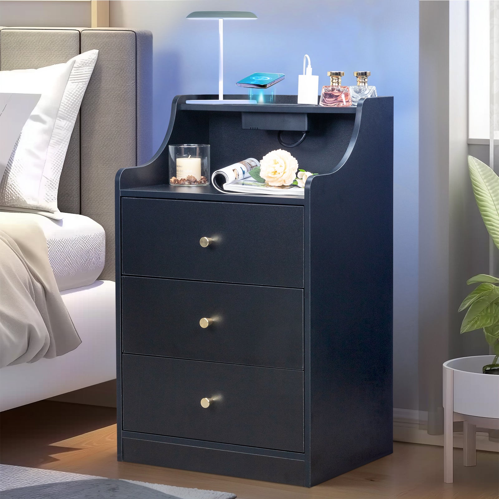 Black Bedside Tables