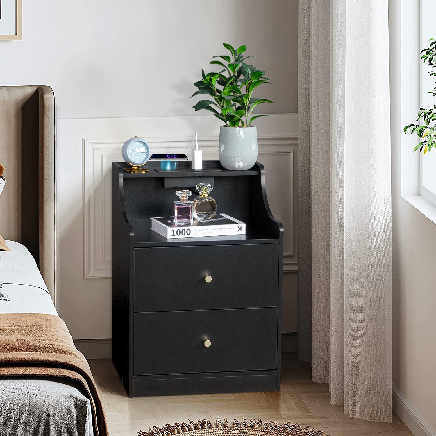 Black Bedside Tables