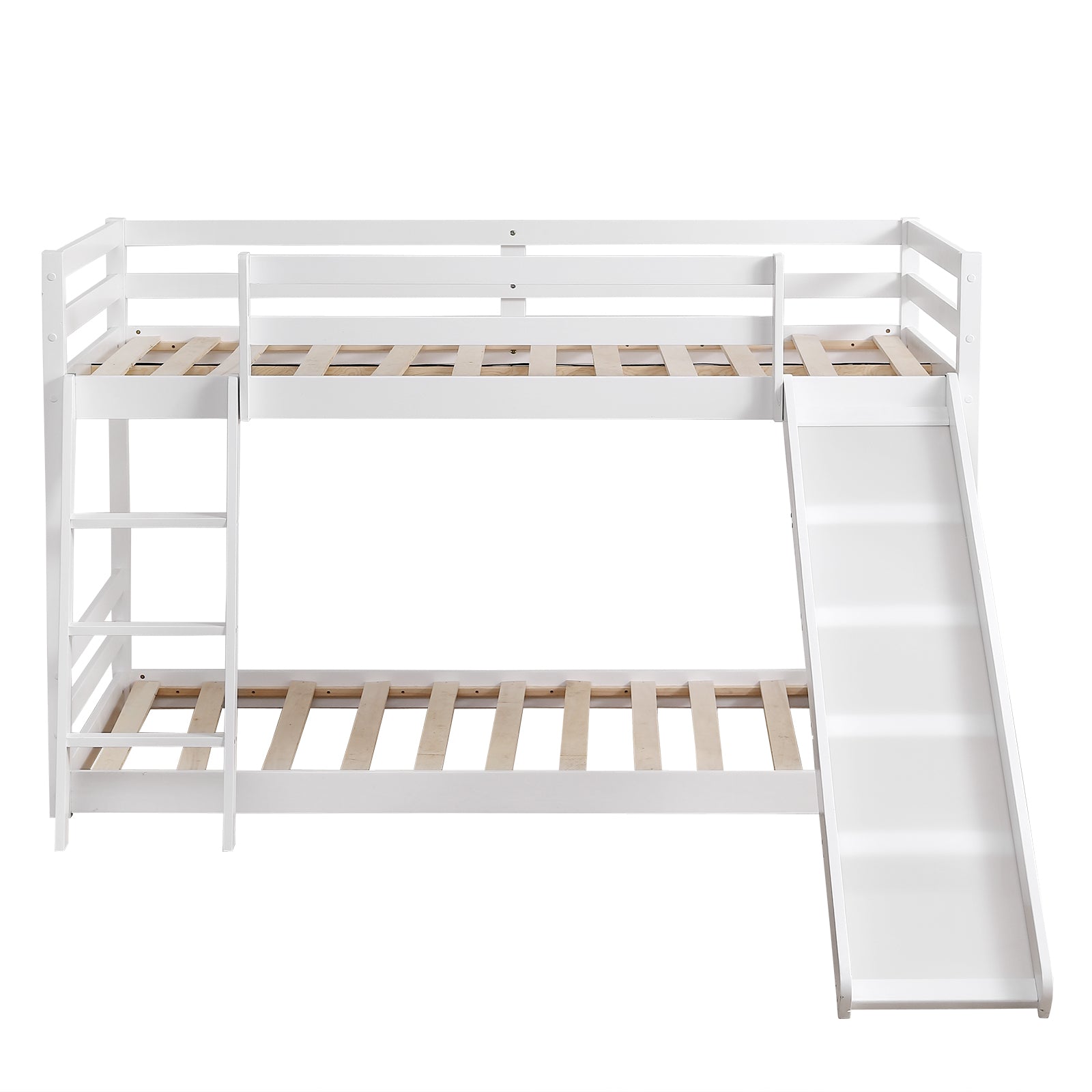 White Twin Pine Wooden Bed Frame
