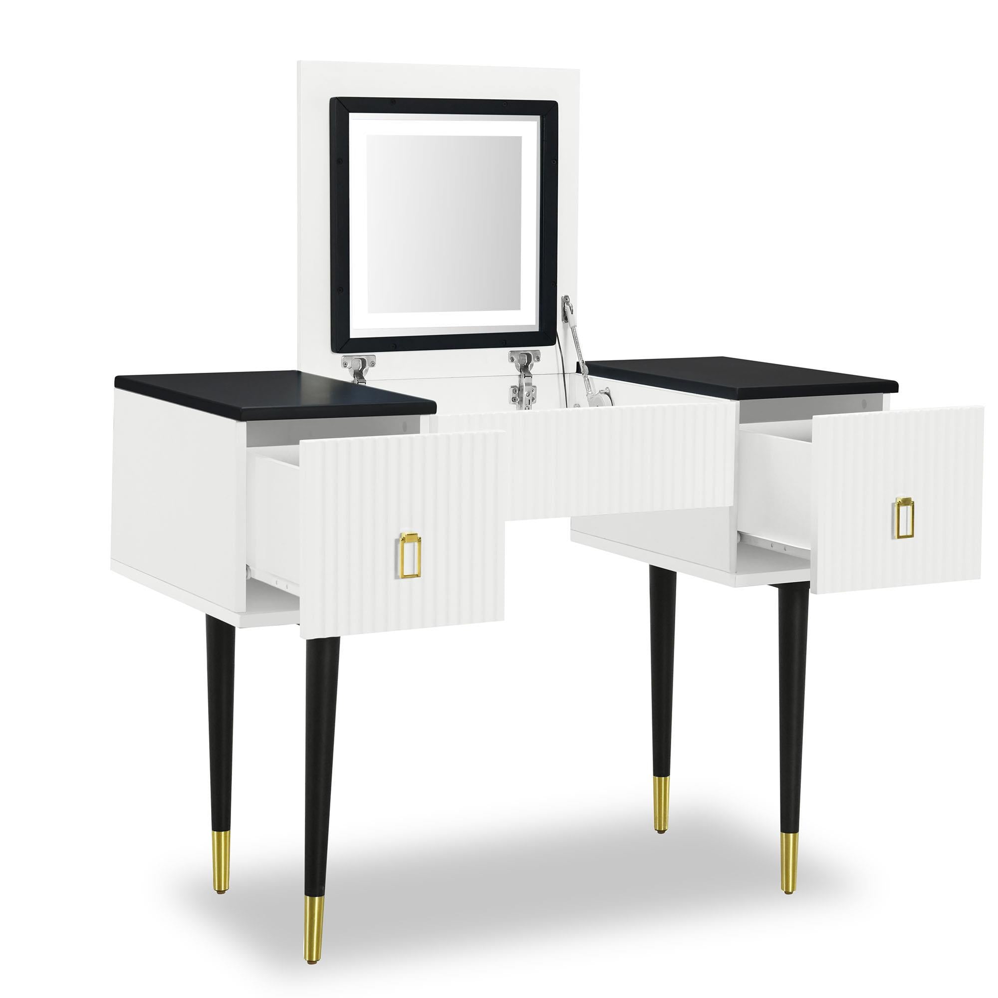 43.3" Vanity Table Set with Mirror