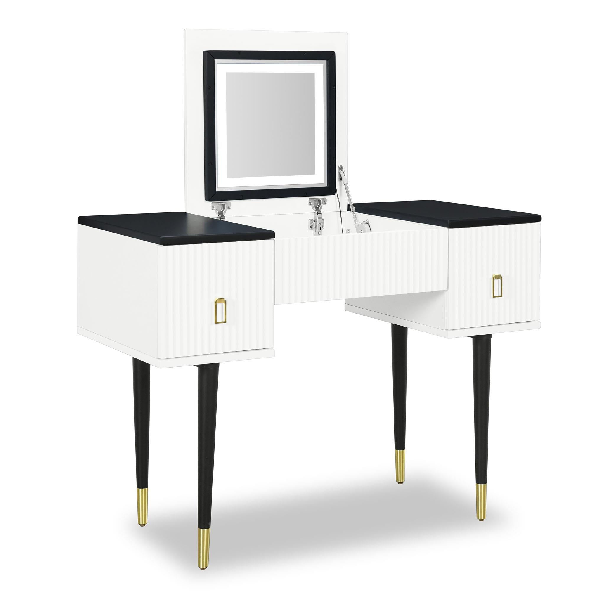 43.3" Vanity Table Set with Mirror