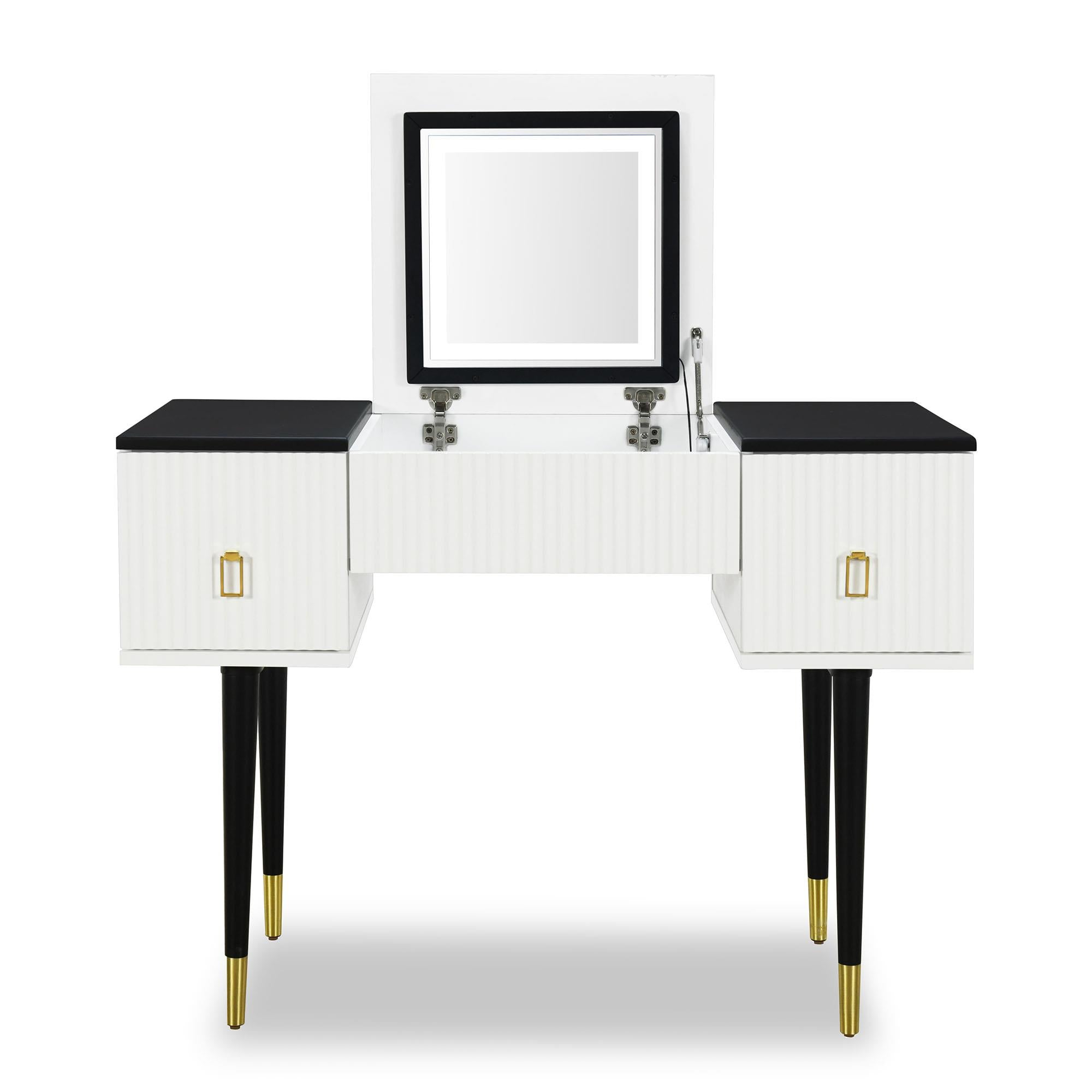 43.3" Vanity Table Set with Mirror