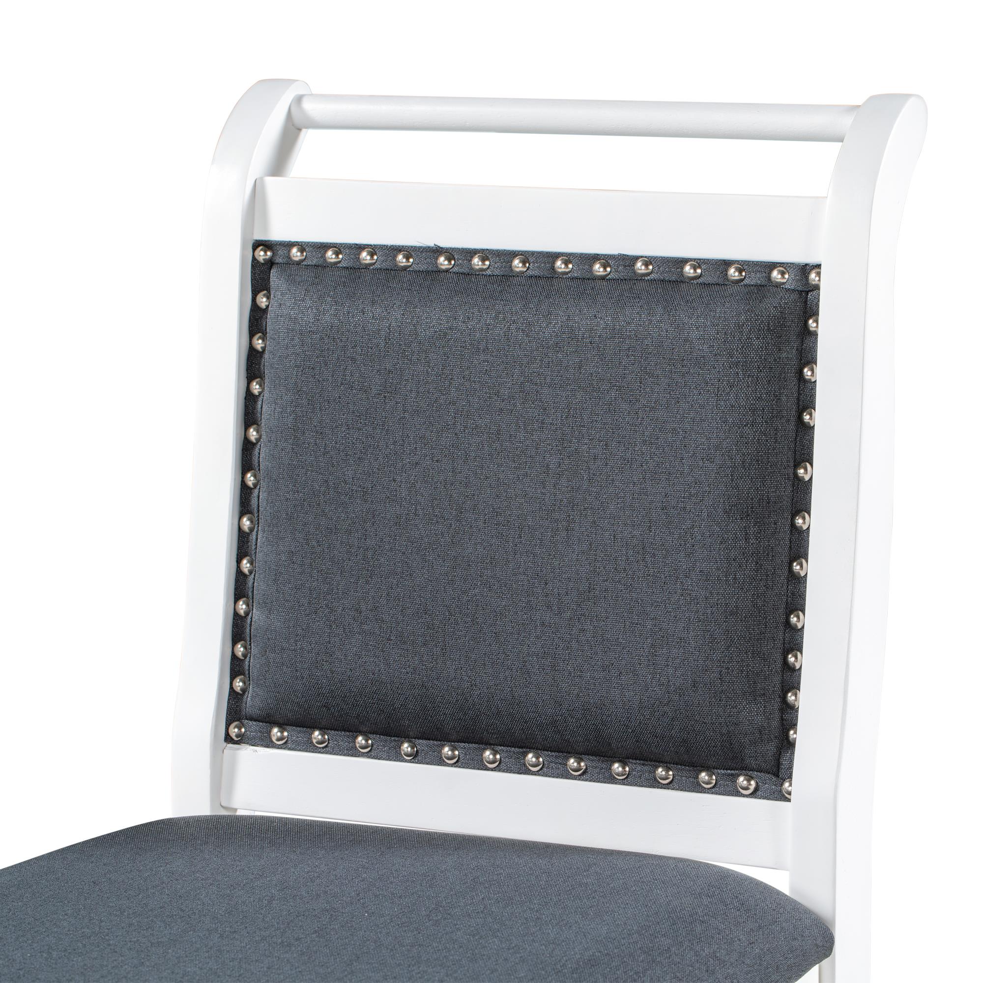 3-Piece Wood Counter Height Drop Leaf Dining Table Set