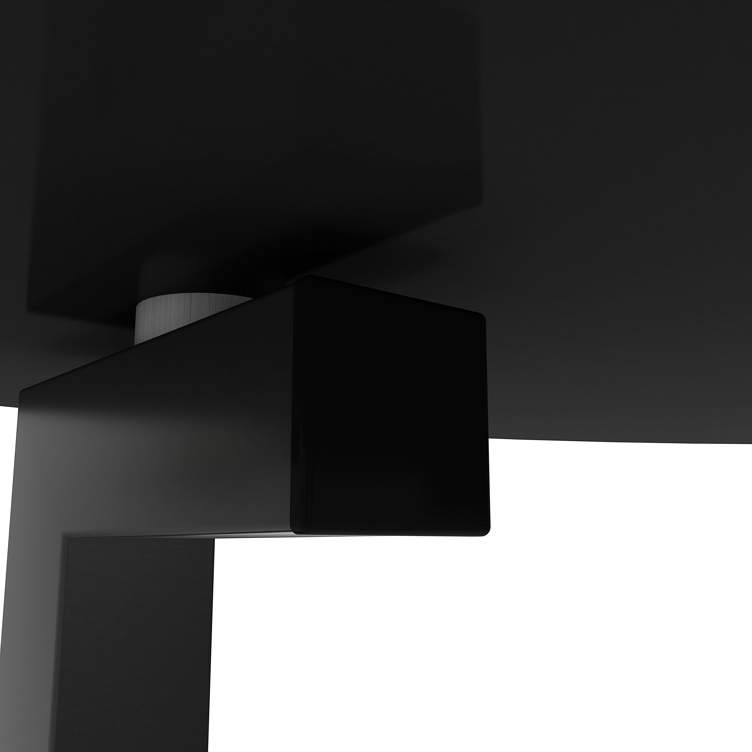 35.5'' Round Whole Black Coffee Table