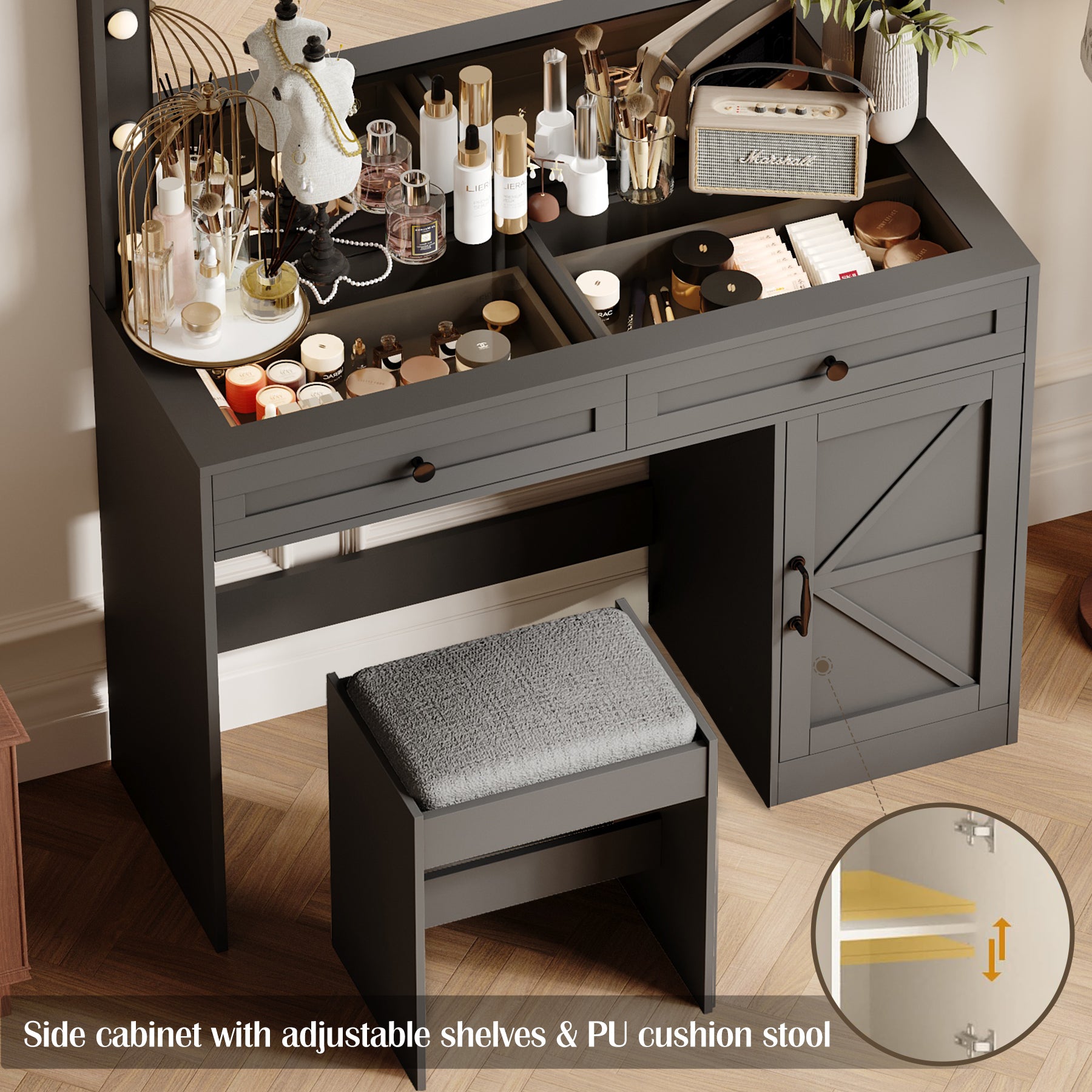 43.4"Makeup Vanity Table